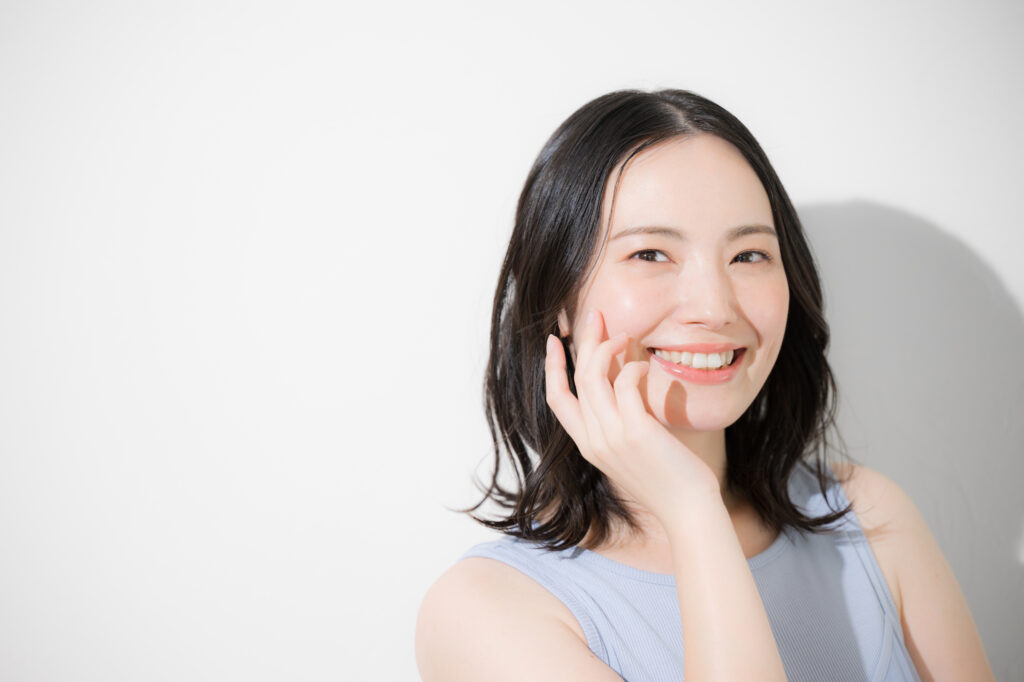 ホワイトニングをした女性