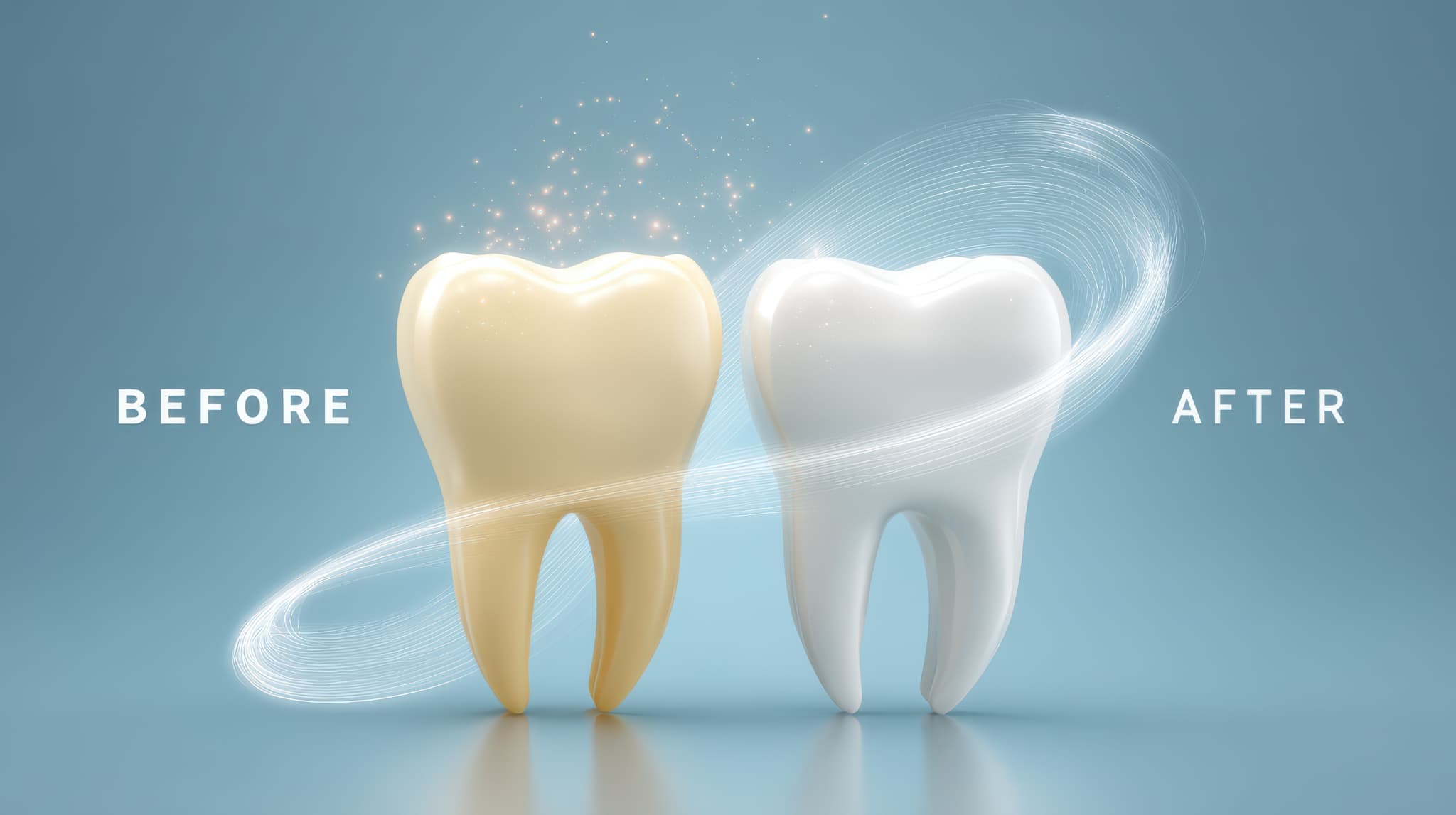 喫煙者がホワイトニングを受ける歯のビフォーアフター