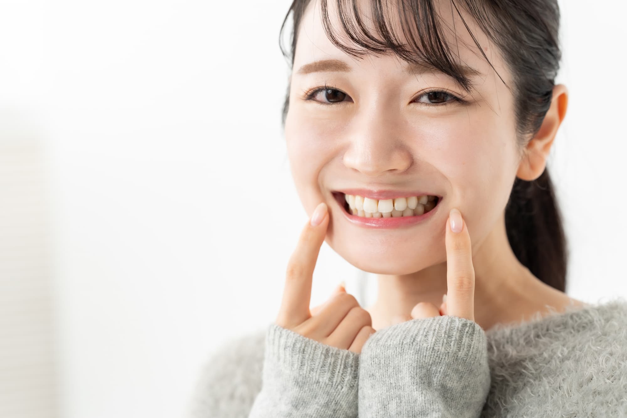 毎日のケアで虫歯ゼロの女性