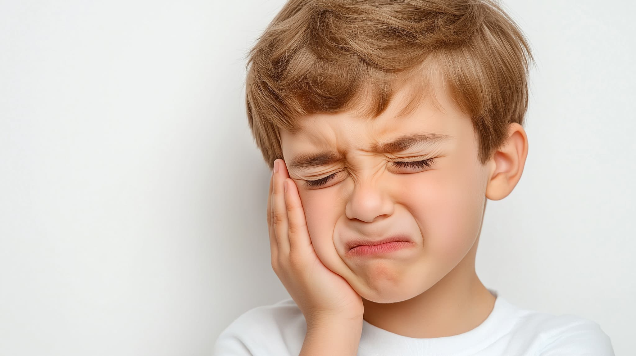 歯ぎしりで歯が痛む子ども