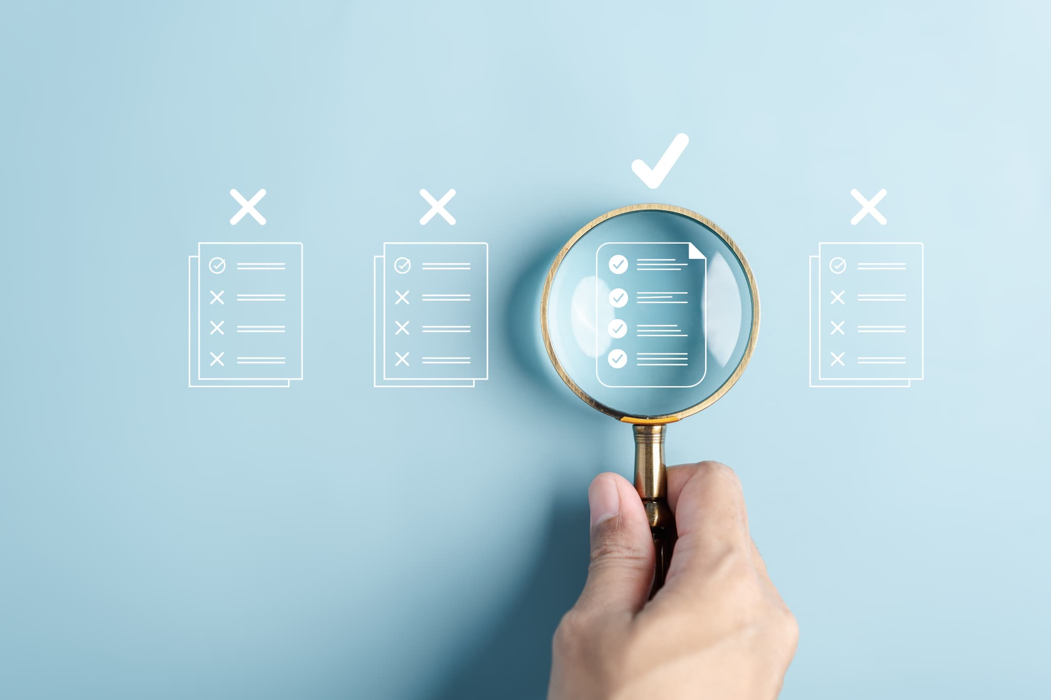 歯の被せ物を選ぶ様子